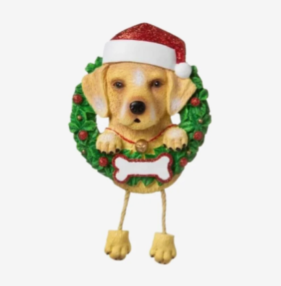 Yellow Lab (Pure Breed) Personalized Ornament