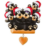 Black Bear Family Ornament