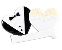 Bride & Groom Wedding Cookies Christmas Ornament