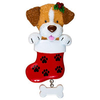 Dog In Stocking Ornament