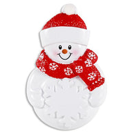 Snowman W/Snowflake Ornament