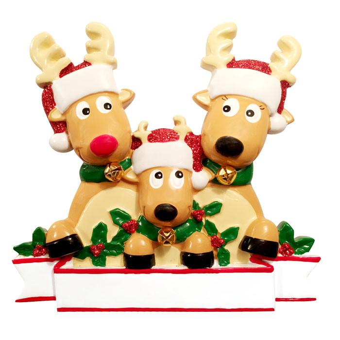 Reindeer Family Ornament