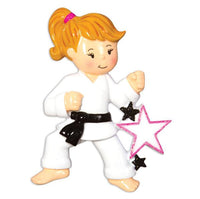 Karate (Girl) Ornament