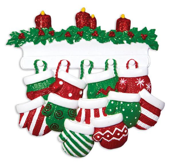 Red & Green Mitten Ornament