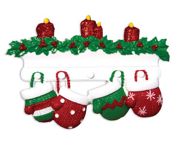 Red & Green Mitten Ornament