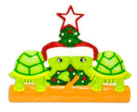 Turtle Couple Personalized Christmas Ornament