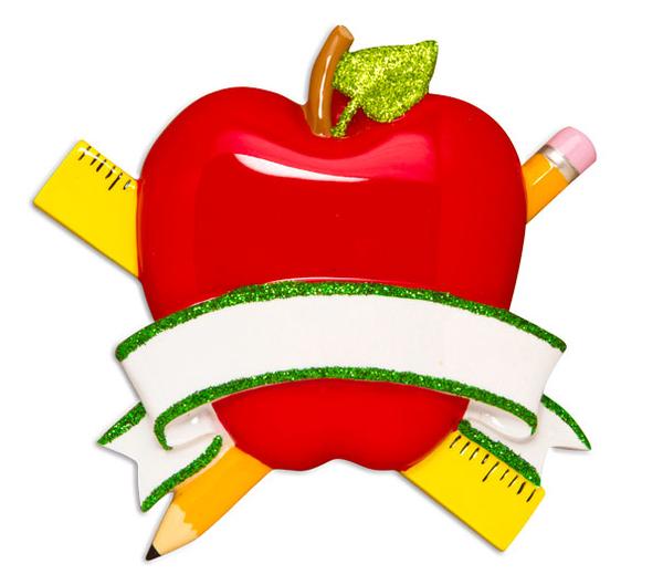 Teacher's Aide Personalized Christmas Ornament