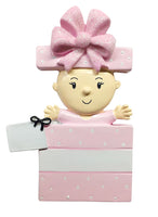 Here I Am! (Pink) Personalized Christmas Ornament