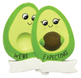 Avocado Family Expecting Personalized Christmas Ornament