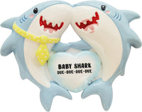 We're Expecting Family (TBD Baby Shark) Personalized Christmas Ornament