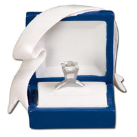 Marry Me Blue Box Engagement Ring  Ornament
