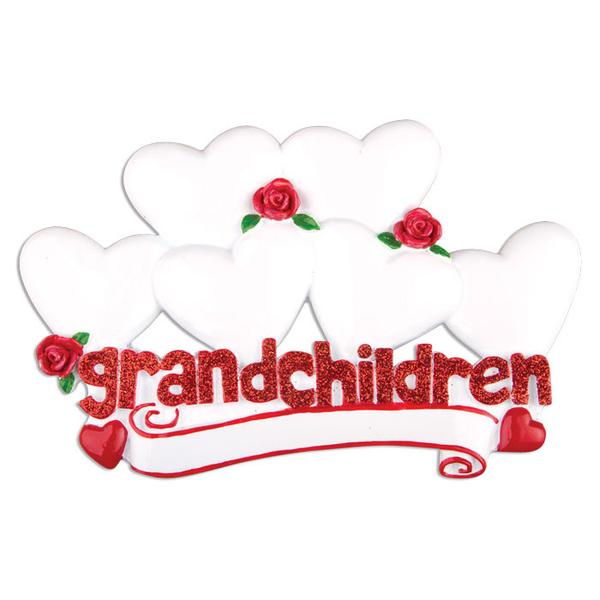 Grandchildren with Hearts Ornament