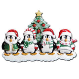 Winter Penguin Family Ornament