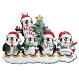 Winter Penguin Family Ornament