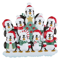 Winter Penguin Family Ornament