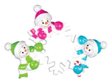 Falling Snowmen Family of Ornament