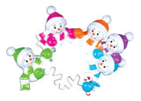 Falling Snowmen Family of Ornament