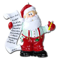 Santa's List Ornament
