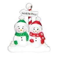 North Pole Family of 2  Ornament