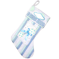 Baby Blue Personalized Christmas Stocking