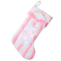 Baby Pink Personalized Christmas Stocking