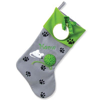Kitty Paws Personalized Christmas Stocking