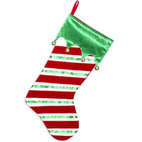 Red+Green Personalized Christmas Stocking