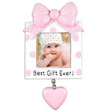 Present Frame Girl Ornament